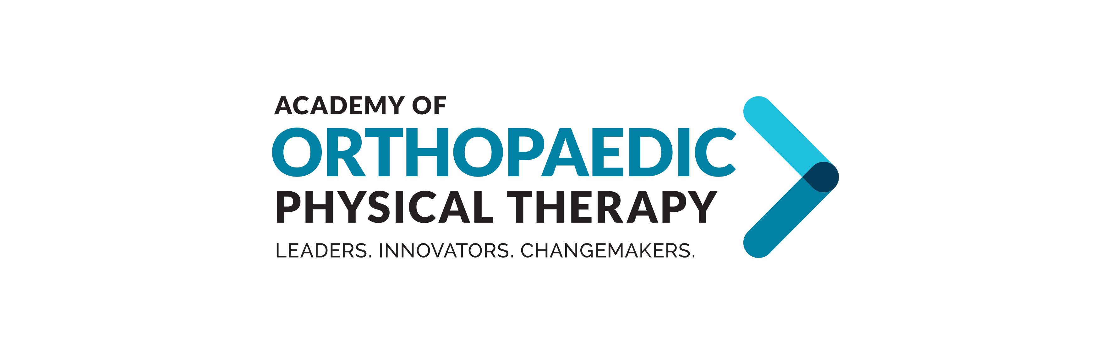 Academy of Orthopaedic Physical Therapy color logo created by Vendi, including the AOPT tagline
