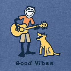 Good Vibes t-shirt design Life is Good brand