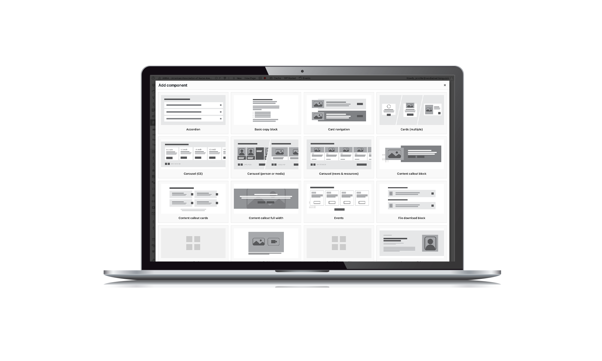 AANA web component selector