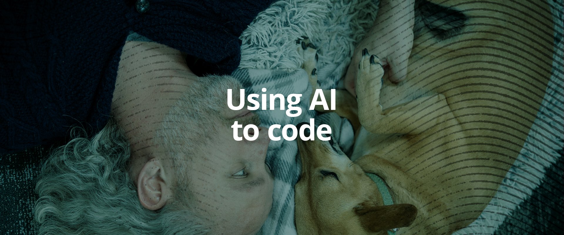 Man and dog head to head