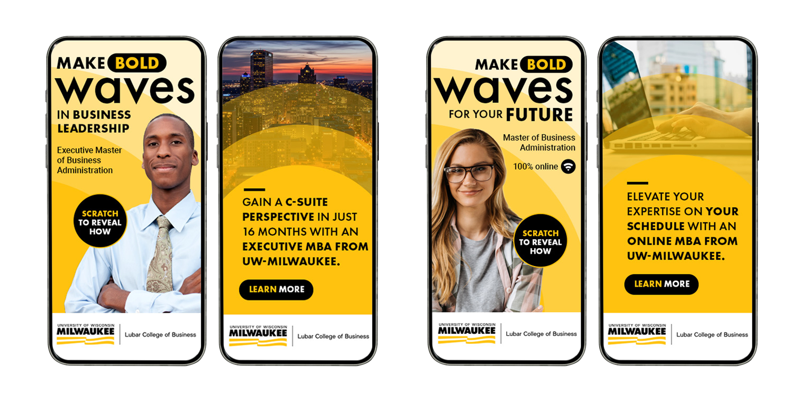 Digital scratch-and-reveal ads