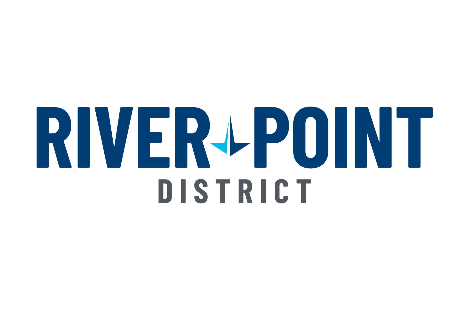 River Point District color logo created by Vendi Advertising 