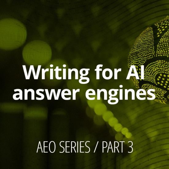 Writing for AI answer engines