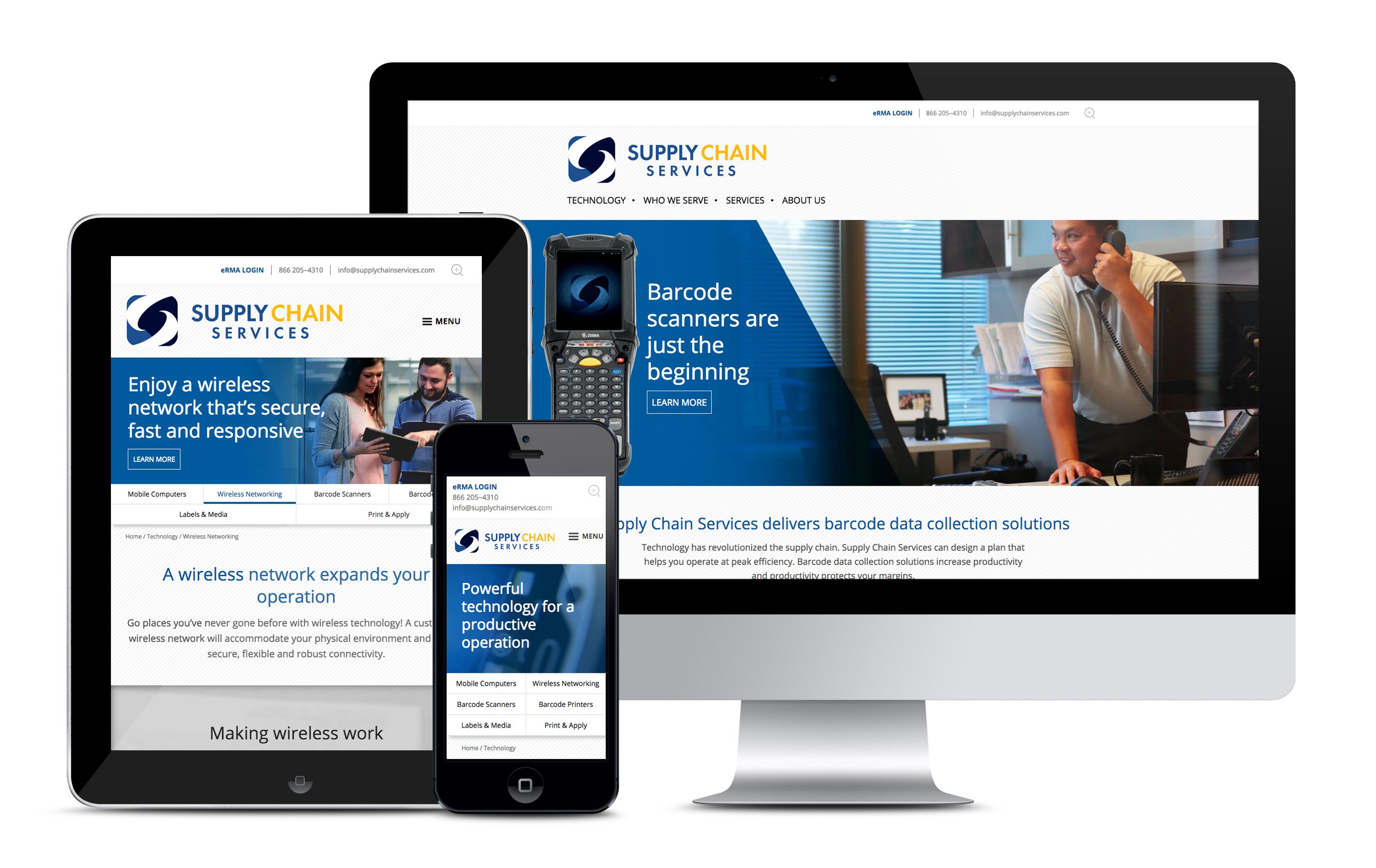 Supply Chain Services responsive Drupal 8 website